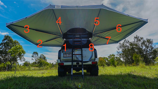 360 Awning Arms - Outback Tourer